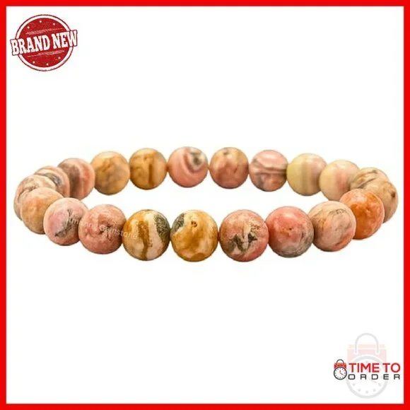 8mm Natural Gemstone Stretch Bracelet Handmade Healing Crystal